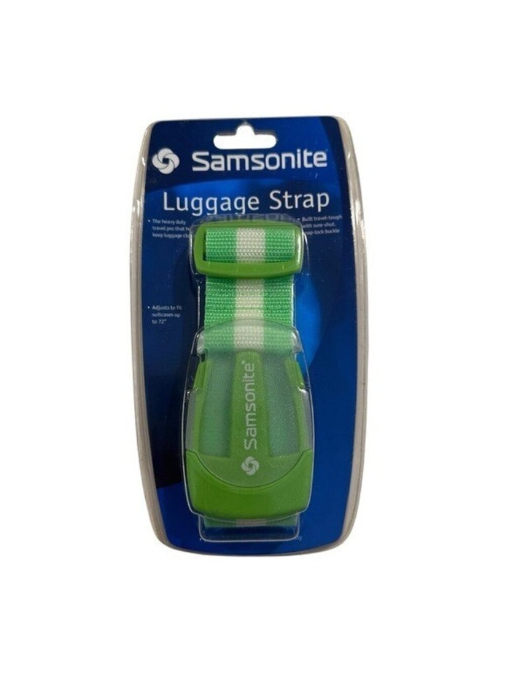 Samsonite Luggage Strap Neon Green Fits up to 72" Suitcases Adjustable New